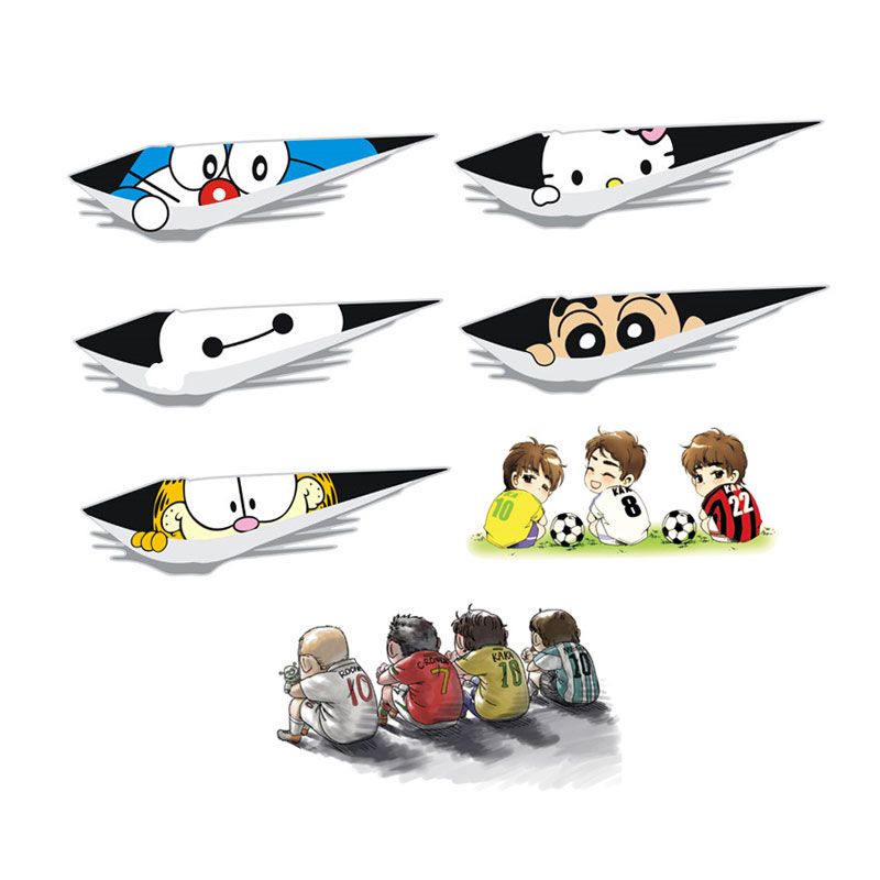 Car stickers cover scratches body front bumper decoration funny creative personality cute cartoon scratch stickers
