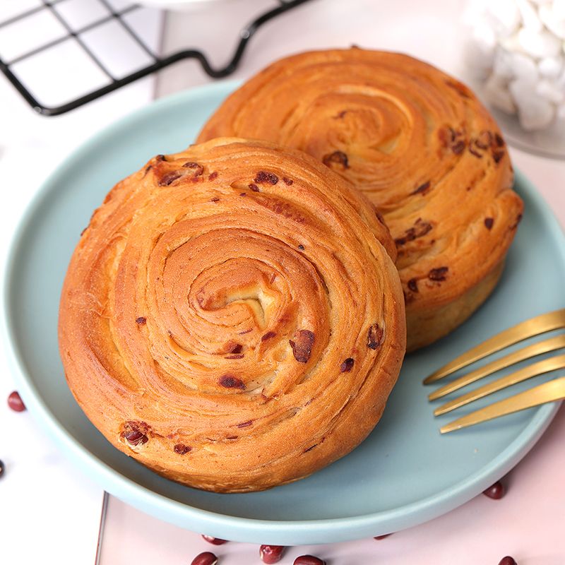 红豆手撕面包夹心整箱早餐年轮面包食品糕点夜宵充饥零食熬夜500g