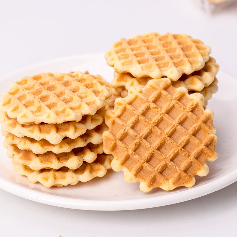 蛋黄煎饼鸡蛋煎饼早餐酥性饼干休闲办公室零食整箱批发1-4斤