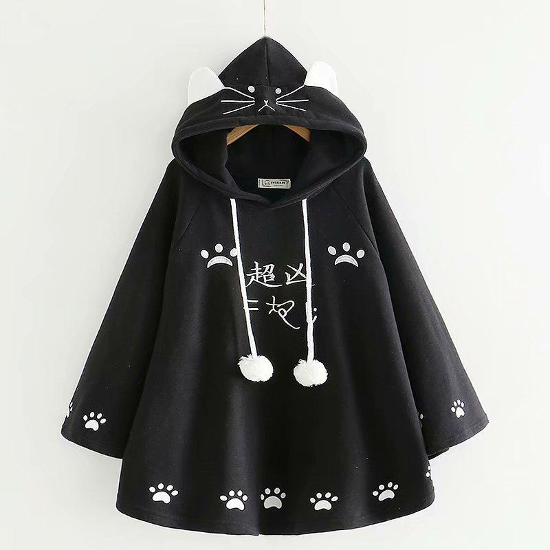 Thin / thick new Japanese style lovely and fresh student's coat with Pullover for casual wear
