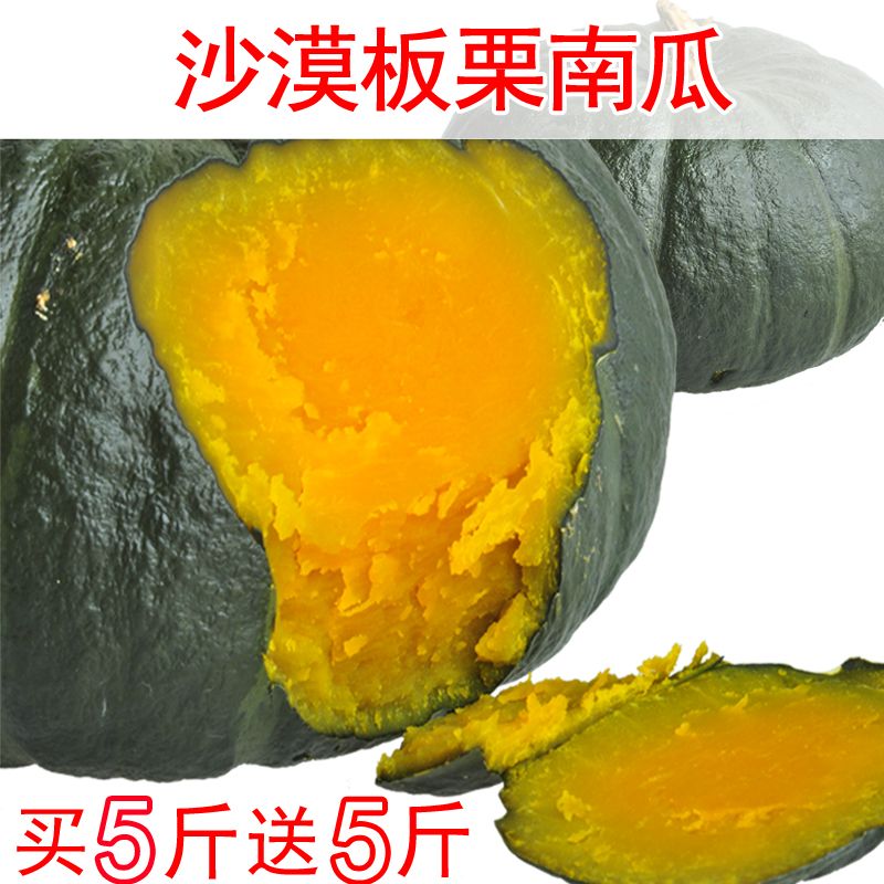 甘肃农家自产新鲜板栗南瓜5斤装精品蔬菜包邮