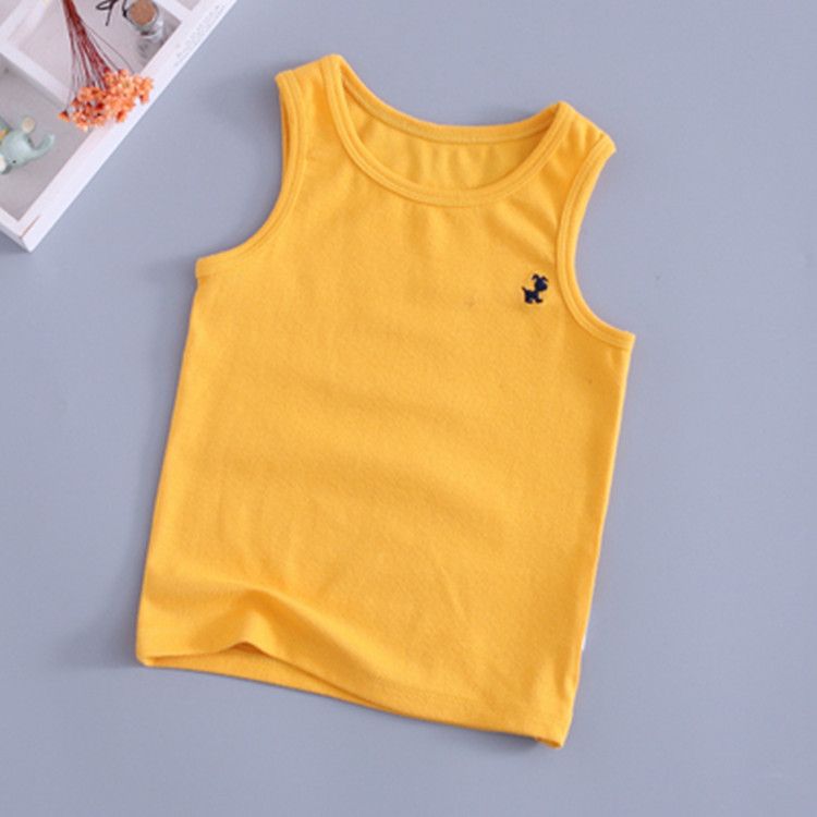 Children's cotton vest men's summer girl's clothes baby baby's cartoon small vest underwear spring and autumn i-shirt