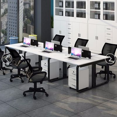 高档职员办公桌椅组合3/6人位简约现代屏风电脑桌隔断员工桌办工