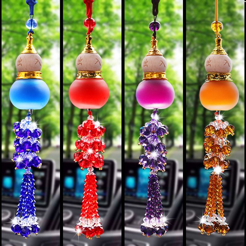 Car perfume pendants, car fragrance products, exclusive smell, gourd, pendant, interior decoration, rear view mirror hanging.