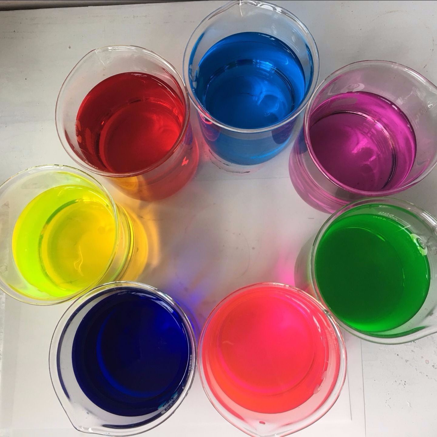 荧光橙色素粉水溶性色素玻璃水色素防冻液色素粉