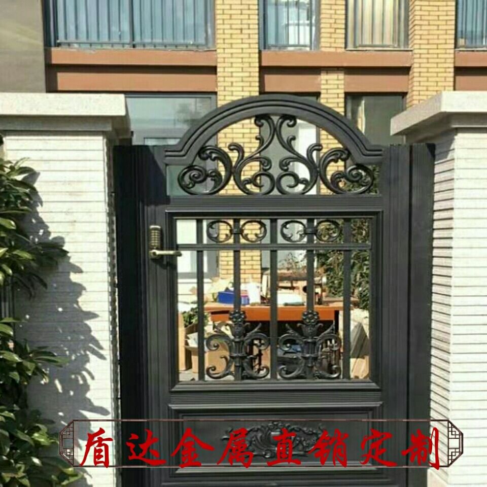 铝艺大门合金庭院别墅大门围墙大门电动门围墙铝花园栏杆阳台栏杆