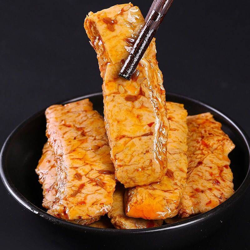 手撕素牛排长寿街素肉豆干小吃湖南特产休闲零食豆制品素牛肉辣条