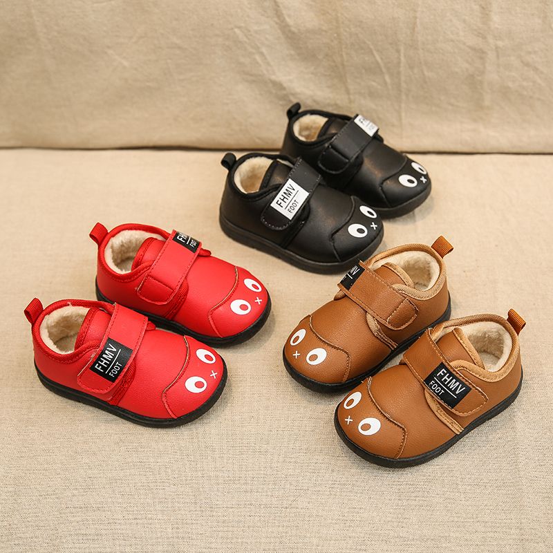 Children's cotton shoes baby winter Plush thermal shoes 2020 new girls' thickened cotton boots boys' snow shoes