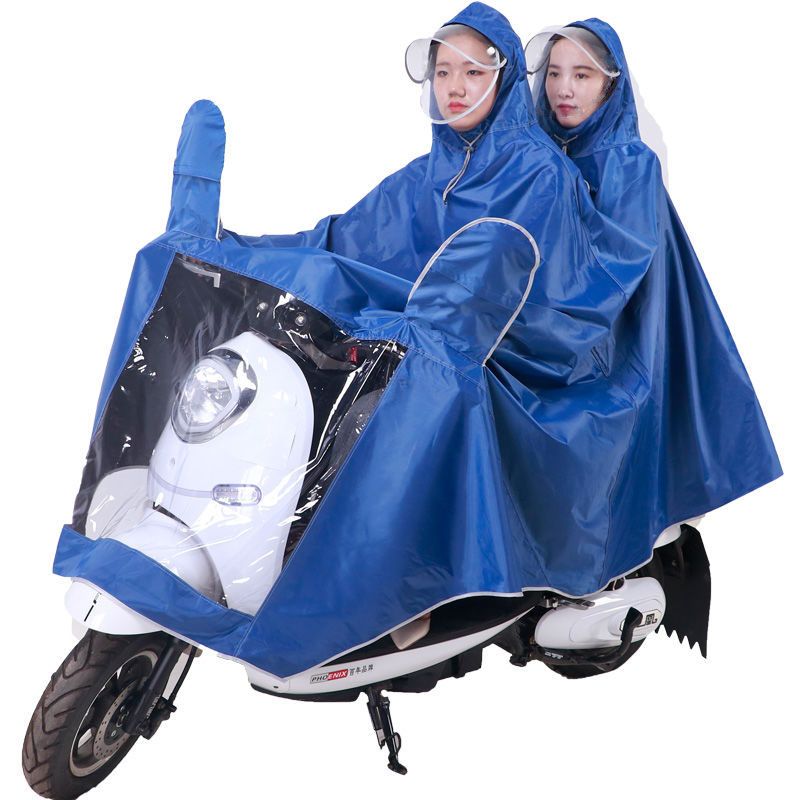 Raincoat electric car poncho motorcycle battery car increase single and double raincoat adult men and women ride in heavy rain