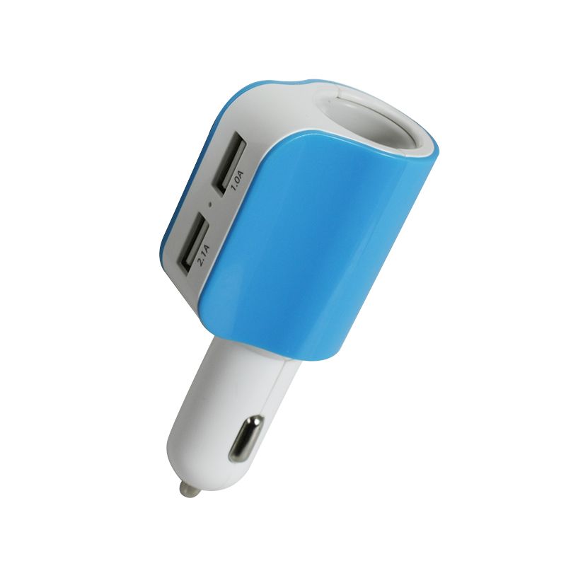 4.8A high current one drive three car charger head one drive two multi function fast car charging 12 / 24 universal
