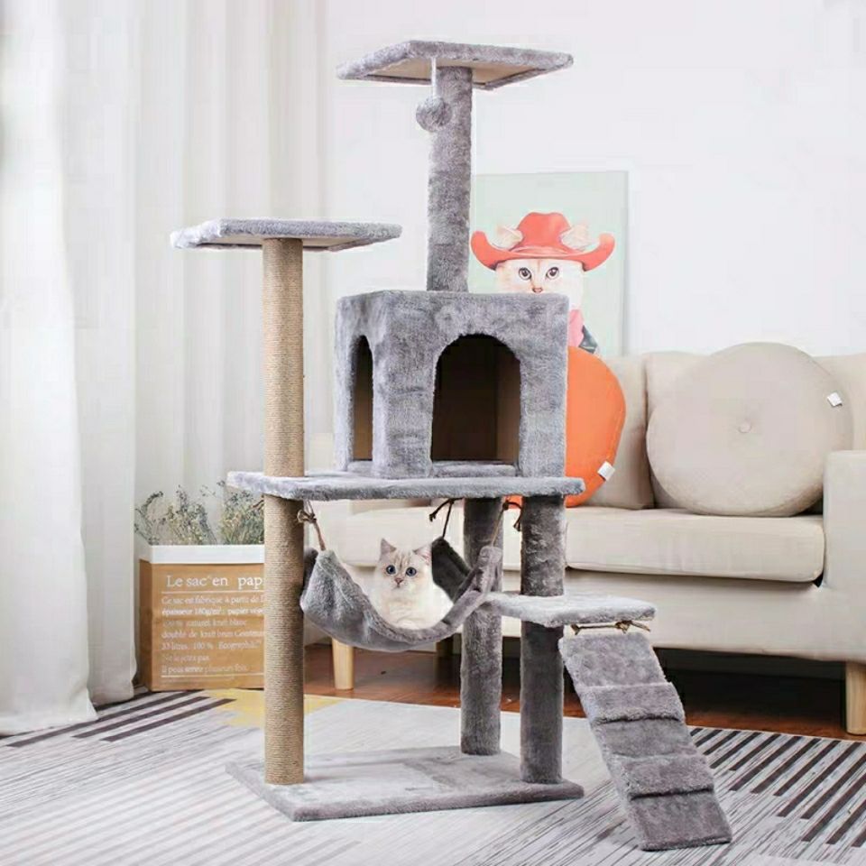 Cat climbing frame cat nest cat tree cat toy cat jumping platform sisal pole cat grabbing pole cat villa cat supplies