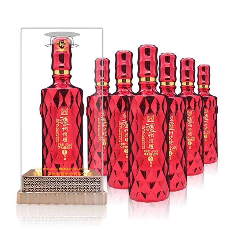 泸州老窖股份42/52度白酒泸州特酿x9 口感浓香酒整箱装500ml*6瓶