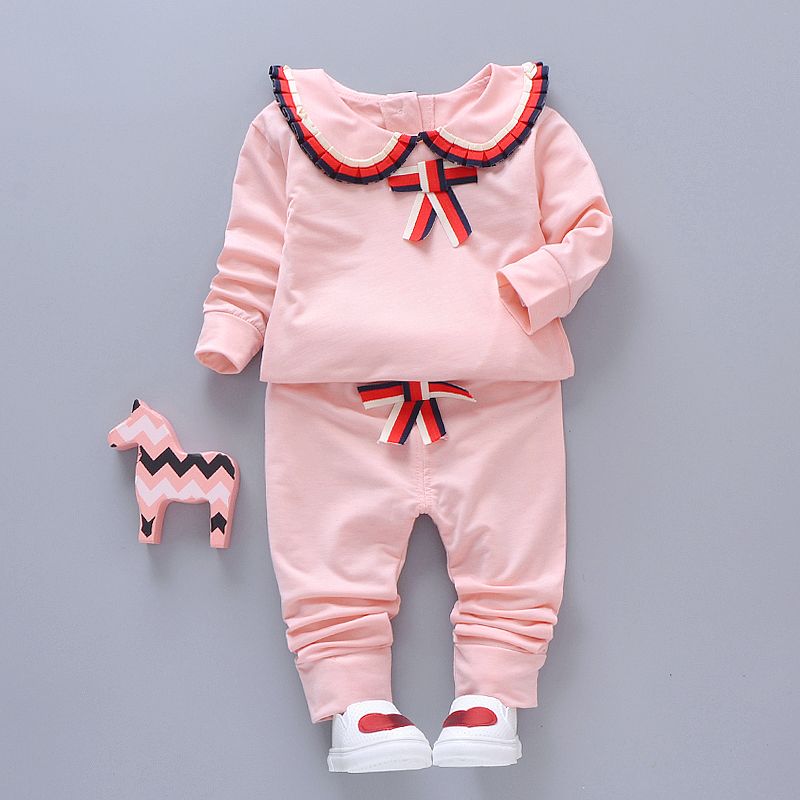 豆比叮 中小童洋气秋装套装春秋季长袖婴幼儿宝宝衣服1-2-4岁潮