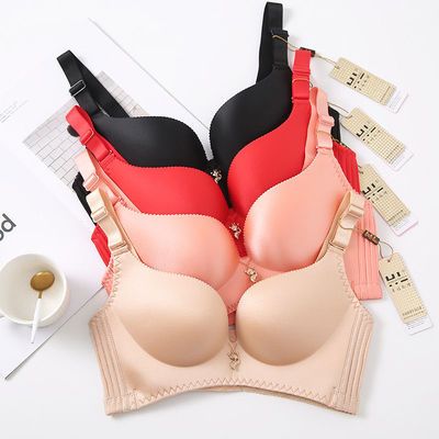 33096/香港幸福狐狸内衣女正品学生聚拢性感收副乳舒适透气文胸罩