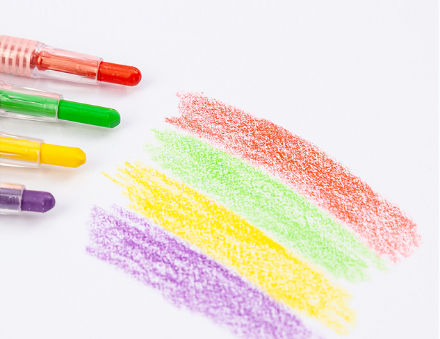 【精品】儿童旋转蜡笔24色36色涂鸦不脏手安全无毒彩笔彩色画笔油画棒学生