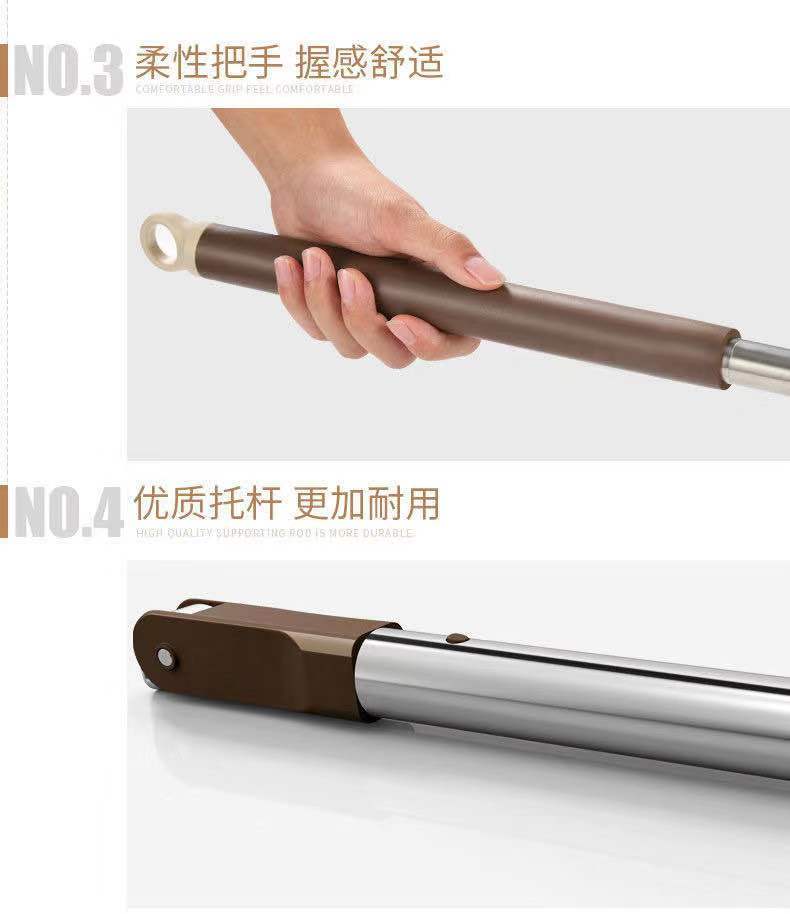 【加厚加大/质保5年】拖把旋转家用好神拖懒人墩布免手洗拖把桶