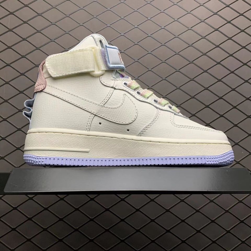 nike air force 1 high utility 空军一号魔术贴 马卡龙配色 女子