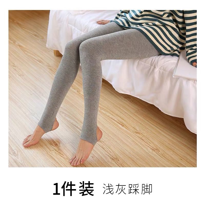 Autumn and winter thickened velvet leggings for women, high-waist outer wear, vertical stripes, slimming, Korean style student warm all-in-one pants