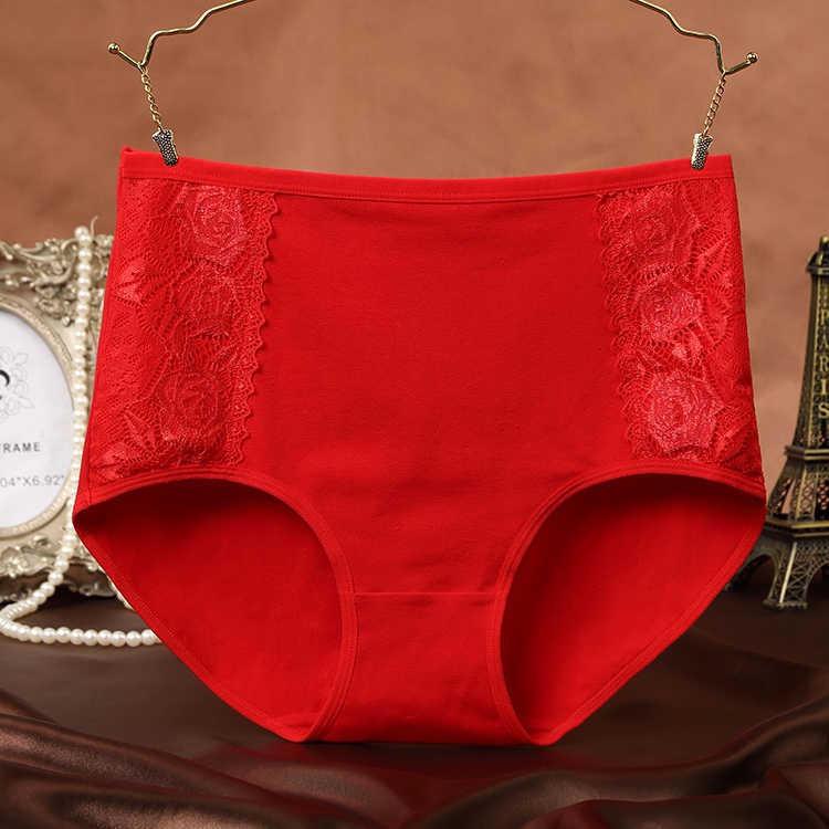 Chinese zodiac year red bra without steel ring front buckle large size middle-aged and elderly mother's underwear belongs to the year of the rabbit set gift box