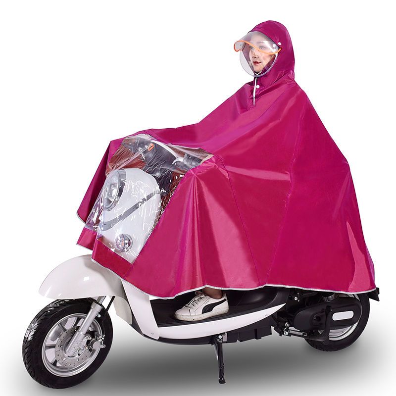 Raincoat electric car motorcycle poncho battery car adult increase riding poncho cover foot single double men and women