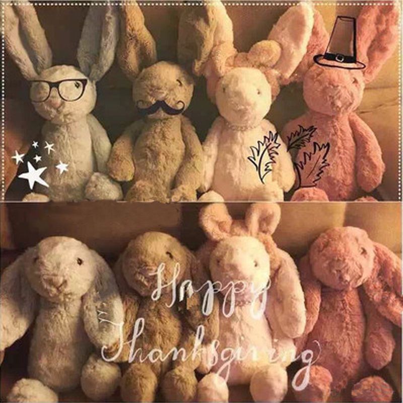 Bunny Rabbit plush toy Cute Bunny Rabbit Doll comfort doll children doll give birthday gift girl