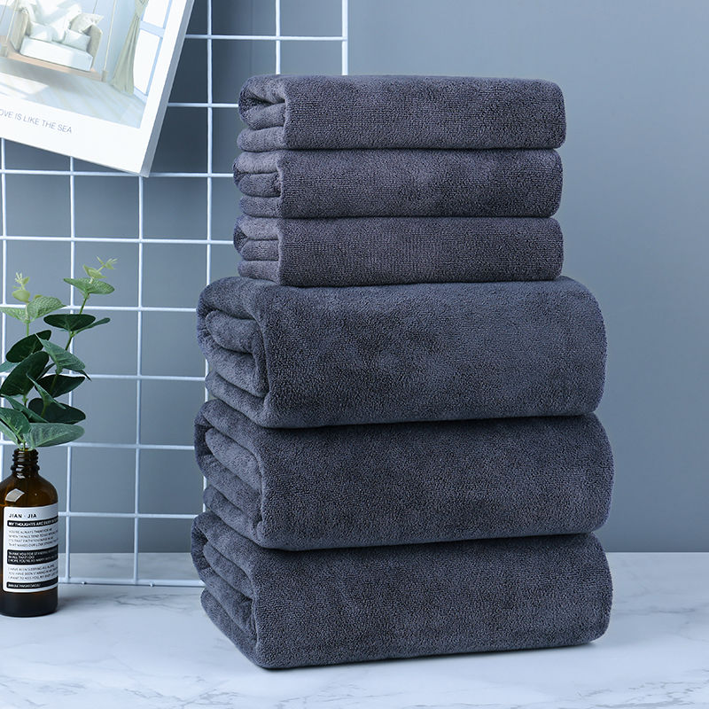 Hotel white bath towel Hotel thickened chest wrapped bath center hair absorption wholesale beauty salon gray bed towel