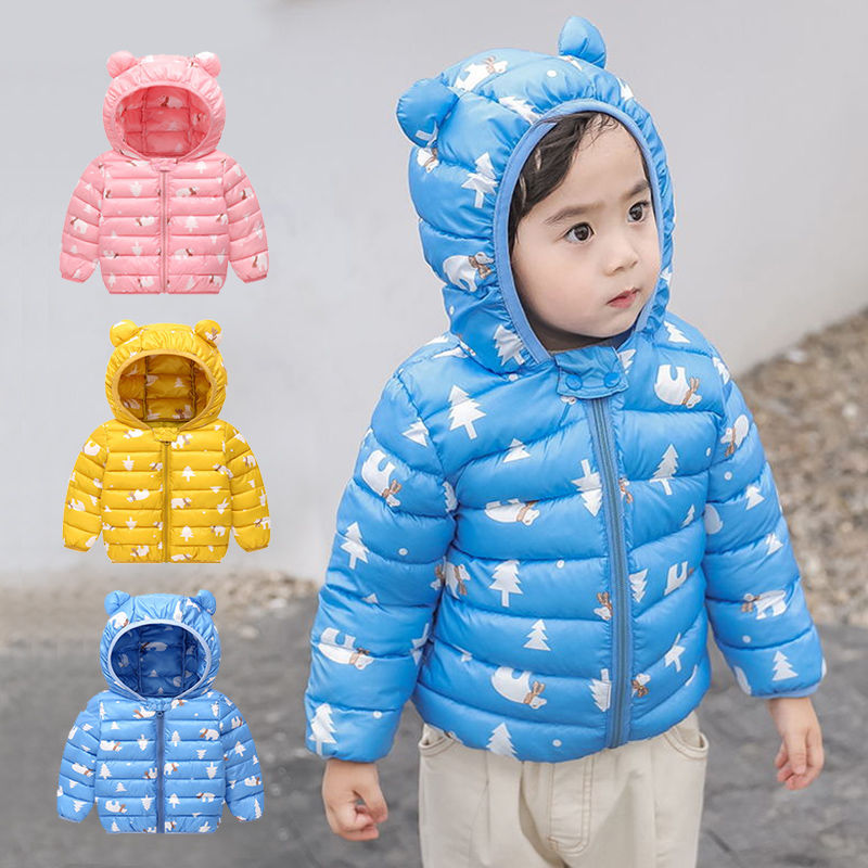 Autumn and winter new children's cotton padded clothes light and warm cotton padded jacket for boys and girls