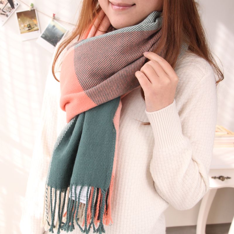 Antelope good morning Korean scarf women's winter knitting collar versatile thickened warm shawl