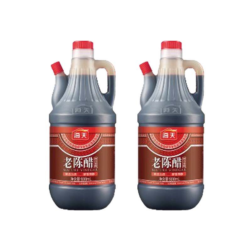 海天老陈醋800ml 海天陈醋800ml 鲜味生抽800ml 生抽 陈醋组合