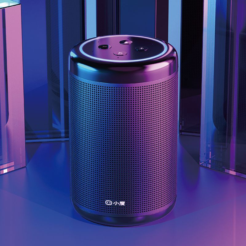 小度智能音箱刚wifi蓝牙音响语音操控万能遥控炫酷金属外观
