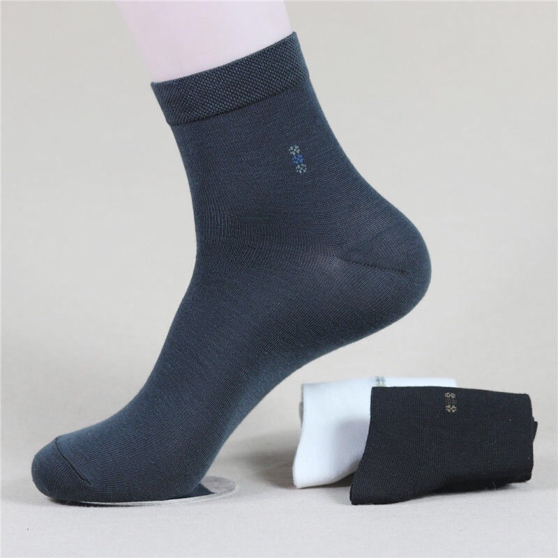 Men's Spring and Autumn Pure Cotton Boxed Socks Individually Packed Mid Tube Casual Business Gentleman Men's Deodorant Socks