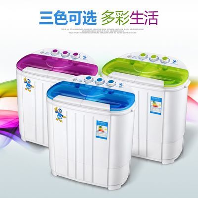 74295/小鸭迷你洗 4/5/6/9双桶双缸洗衣机小型迷你宿舍波轮半自动洗衣机