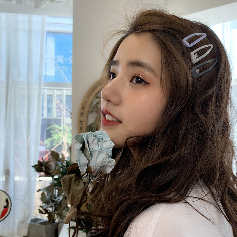 Candy color hair clip headdress Korean version student cute Sen female Department adult children BB clip bangs clip edge Hair Clip