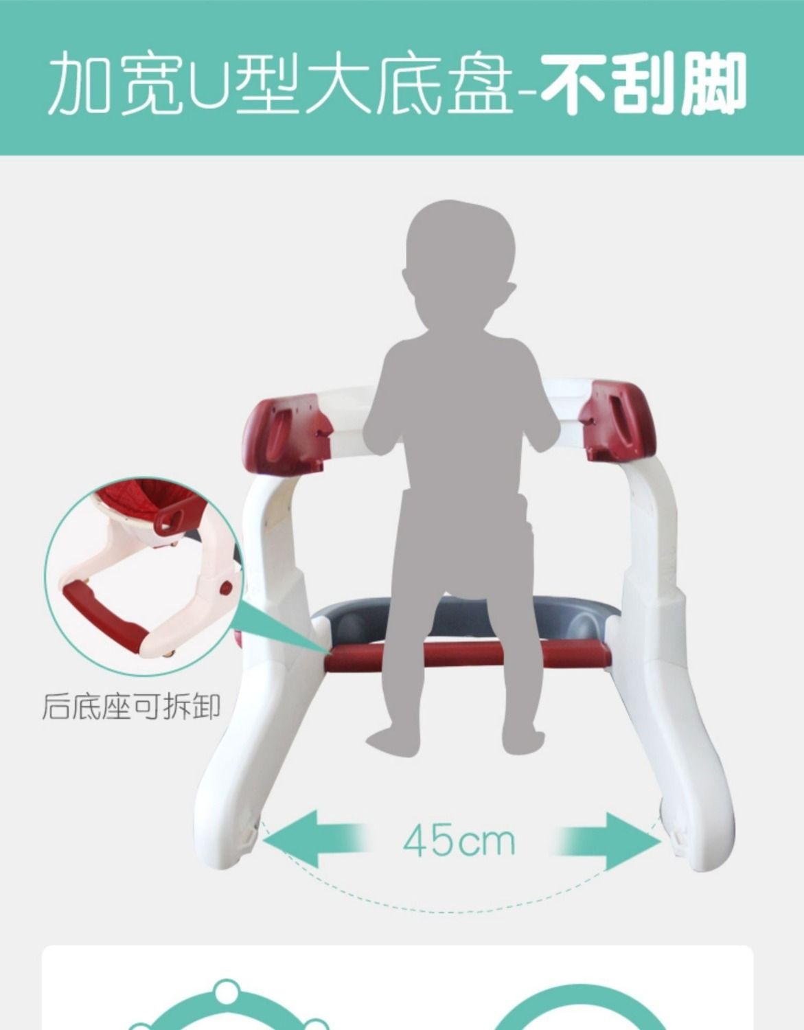 婴儿童学步车6/7-18个月宝宝可折叠圆形起步车防侧翻多功能带音乐-阿里巴巴