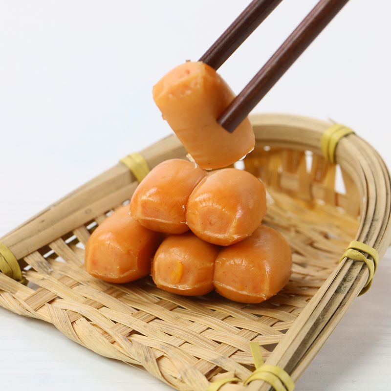 【开袋即食】迷你火腿肠小肉枣零食烤香肠香辣香脆皮肠玉米热狗肠