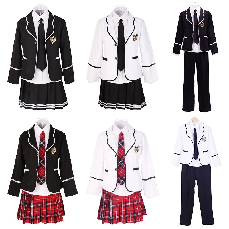 英伦风学院风校服套装韩国中学jk制服女子中学生高中班服套装 虎窝拼