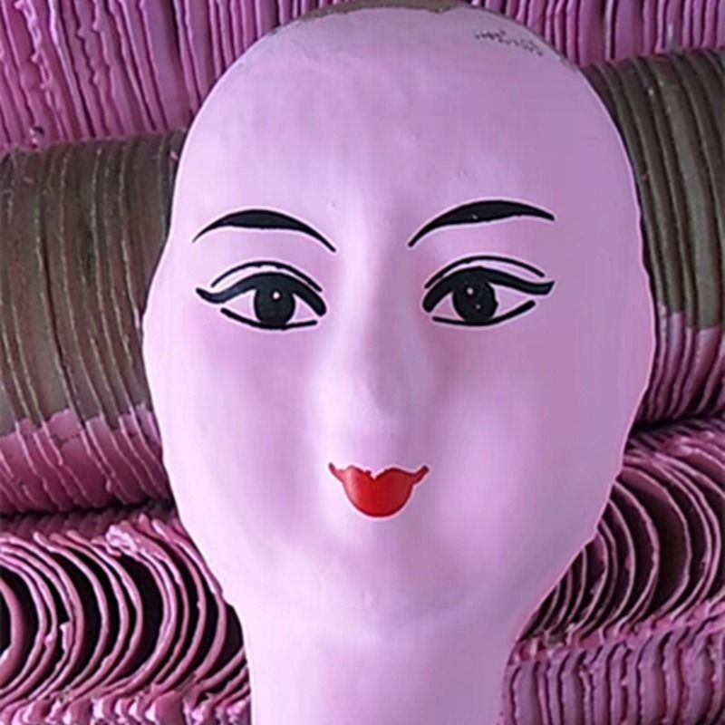 相子脸20个纸人头 纸扎纸糊人头童男女人头 白事丧葬替身人头用品
