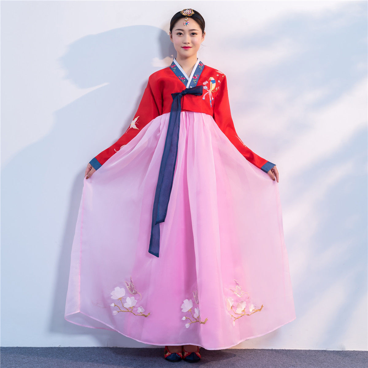 韩服女士韩国传统服饰宫廷结婚朝鲜民族表演舞台舞蹈演出古装套装