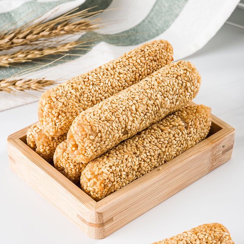 福建特产 芝麻棒 花生酱夹心米饼蛋卷糕点休闲零食饼干批发200g起