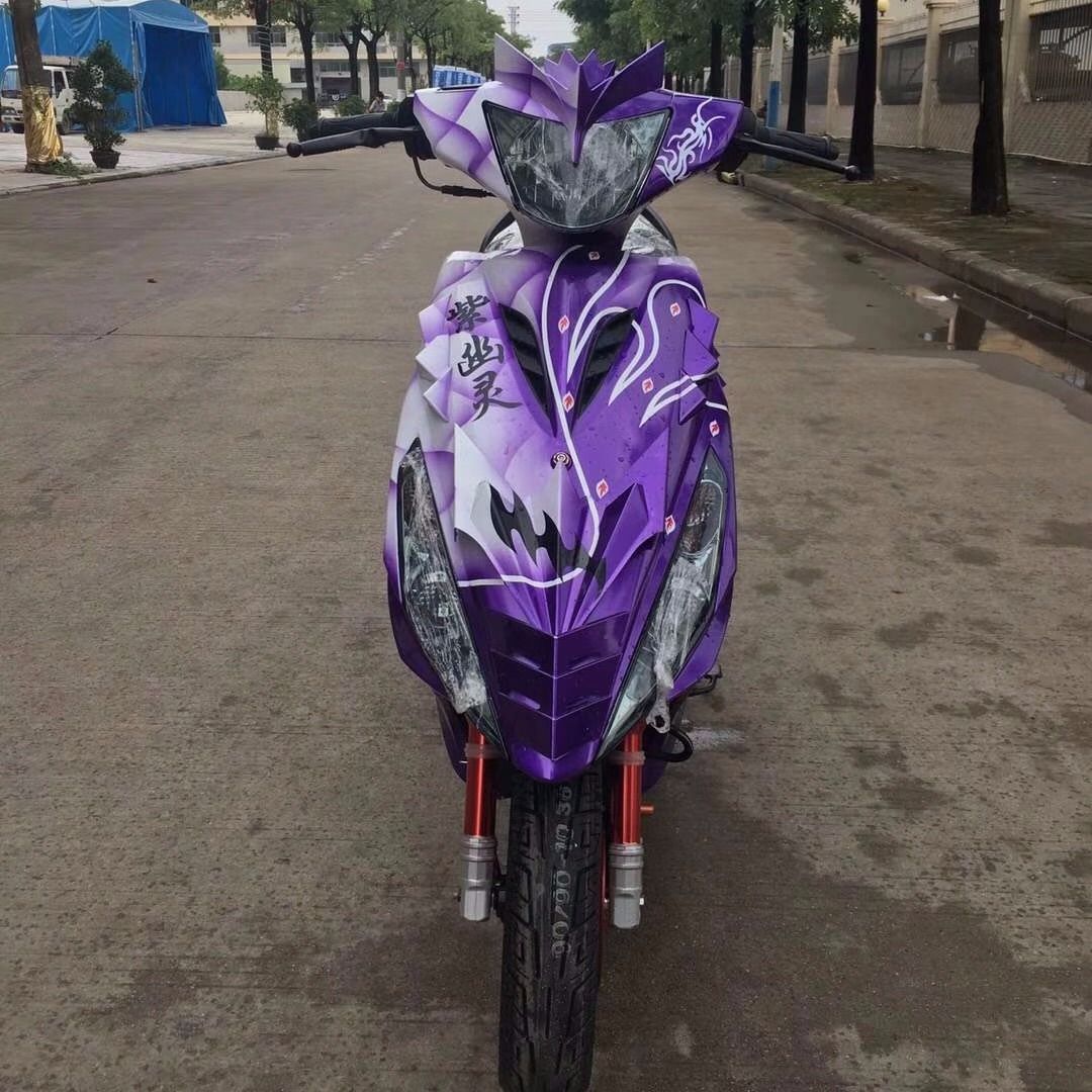 鬼火1代外壳改装一代鲨鱼拉花gy6三阳德安诺城电摩托雅马哈鬼火壳