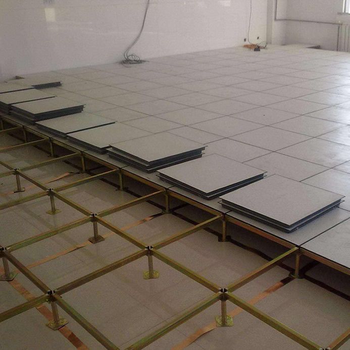 全钢防静电地板机房静电地板高架架空地板pvc抗静电地板600 600