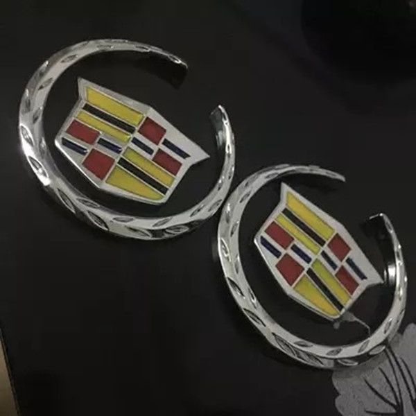 凱迪拉克logo麥穗金屬cts srx xts ats atsl車標改裝專用機蓋立標