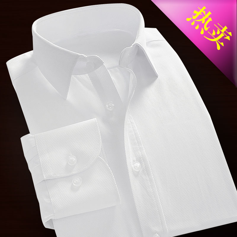结婚登记证件照情侣服装男女长袖棉质白衬衣领证衣服拍照上衣衬衫