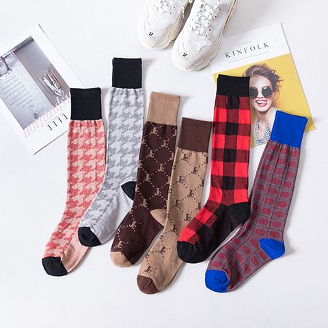 European and American style thin calf socks JK spring and autumn models Douyin net red street fashion personality stockings ins style