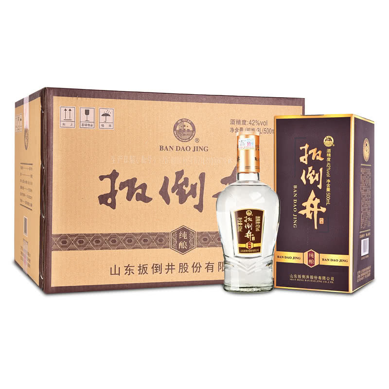 扳倒井42度图片和价格,扳倒井世纪珍藏42度 扳倒井42度纯酿500ml(6瓶装) 整箱装白酒 山东名酒