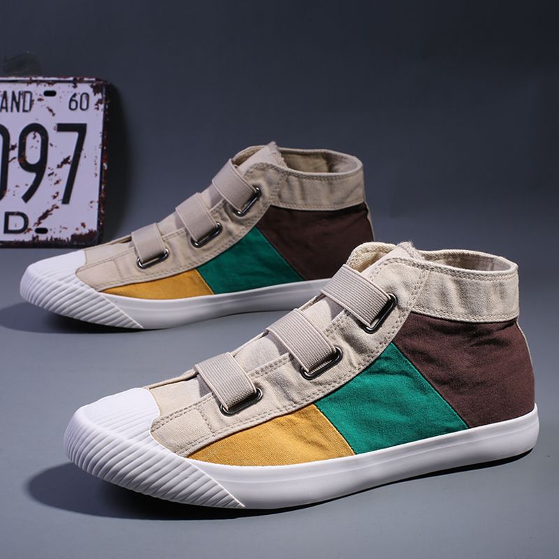 High top canvas new trend spring, versatile and easy to wear. Lazy men, board shoes for_voghion.com