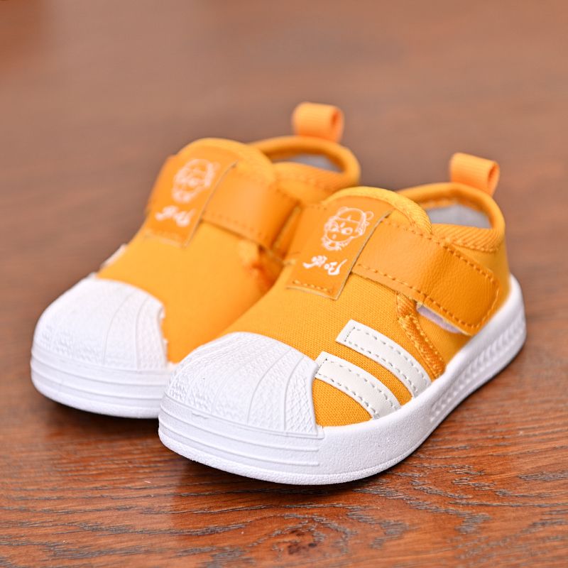 Children's shoes casual shoes spring and autumn new single shoes soft sole baby boy girl student low top breathable canvas shoes