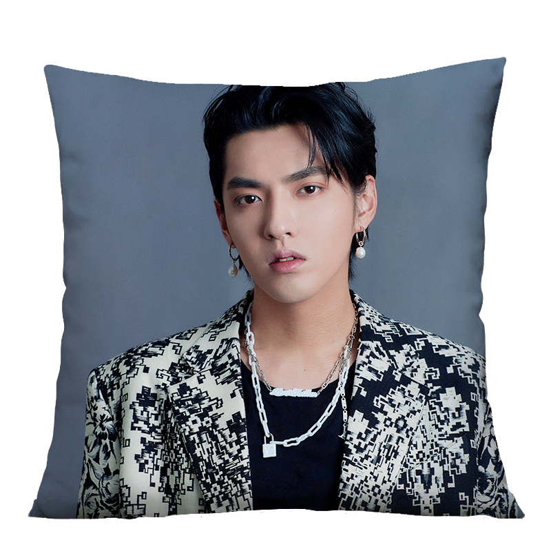 吴亦凡抱枕玩偶定制双面人形周边创意照片情侣学生靠枕头生日礼物