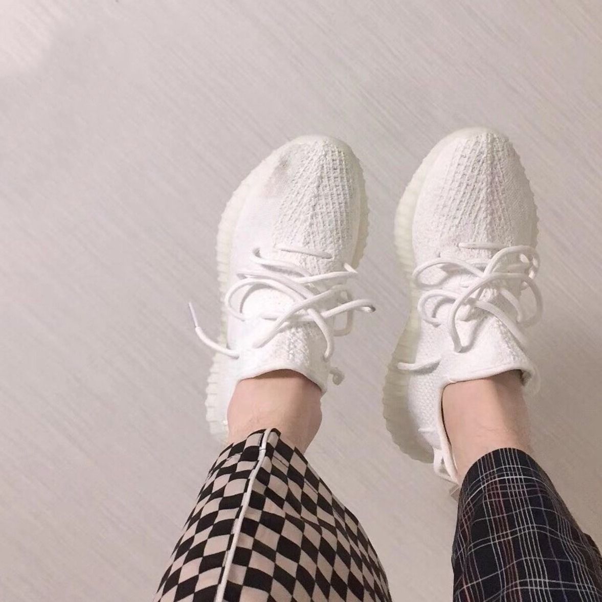 Adidas Yeezy 350 V2 侃爷纯白 全白 椰子350