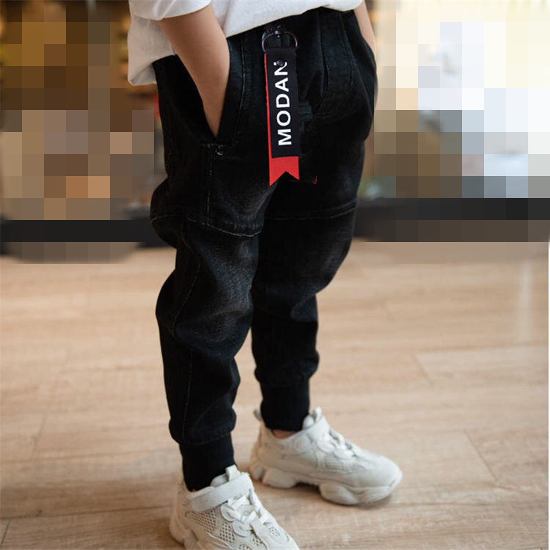 Children's wear jeans boys' trousers spring and autumn new children's pants little boys' casual pants big children's loose
